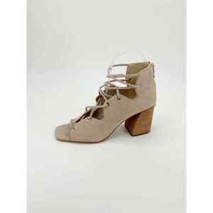 Vince Camuto Nahara Cage Sandal Corset Tie Block Heel Suede Size 8.5 $140